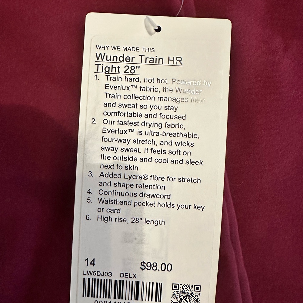 Lululemon Wunder Train 28”